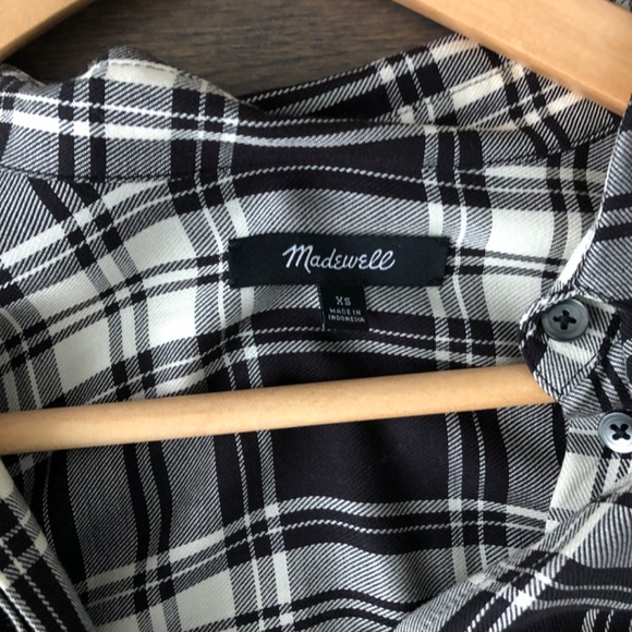 Madewell plaid shirtdress XS - Picture 2 of 2